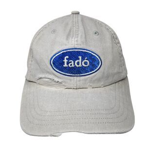 Fado Denver Slideback Hat Gray One Size Adjustable Solid Alternative